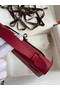 Hermes Original Epsom Leather KEL2278 purplish&Silver-Tone Metal  Replica