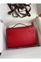 Hermes Original Epsom Leather KEL2278 red&gold-Tone Metal  Replica