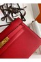 Hermes Original Epsom Leather KEL2278 red&gold-Tone Metal  Replica