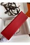 Hermes Original Epsom Leather KEL2278 red&Silver-Tone Metal  Replica