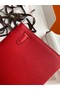 Hermes Original Epsom Leather KEL2278 red&Silver-Tone Metal  Replica
