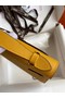 Hermes Original Epsom Leather KEL2278 yellow&Silver-Tone Metal  Replica