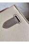 Hermes Original Epsom Leather KEL2578 cream&grey  Replica