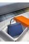 Hermes Original Epsom Leather KEL2578 dark blue  Replica