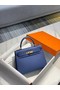 Hermes Original Epsom Leather KEL2578 dark blue  Replica