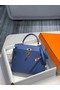Hermes Original Epsom Leather KEL2578 dark blue  Replica