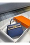 Hermes Original Epsom Leather KEL2578 dark blue  Replica
