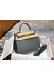 Hermes Original Epsom Leather KEL2578 Elephant grey  Replica