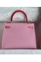 Hermes Original Epsom Leather KEL2578 pink&rose  Replica