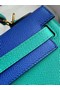 Hermes Original Epsom Leather KEL2578 skyblue&Electro optic blue  Replica