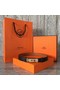 Hermes original epsom leather Kelly belt H069853 black  Replica