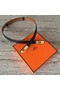 Hermes original epsom leather Kelly belt H069853 black  Replica