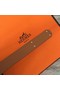 Hermes original epsom leather Kelly belt H069853 brown  Replica