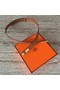 Hermes original epsom leather Kelly belt H069853 brown  Replica