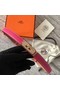 Hermes original epsom leather Kelly belt H069853 rose  Replica