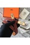 Hermes original epsom leather Kelly belt H069854 fuchsia gold plated metal  Replica