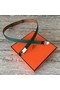 Hermes original epsom leather Kelly belt H069854 green silver plated metal  Replica