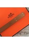 Hermes original epsom leather Kelly belt H069854 grey silver plated metal  Replica