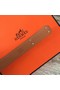 Hermes original epsom leather Kelly belt H069854 lemon silver plated metal  Replica