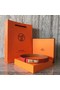 Hermes original epsom leather Kelly belt H069854 red gold plated metal  Replica