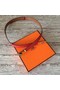 Hermes original epsom leather Kelly belt H069854 red gold plated metal  Replica