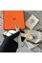 Hermes original epsom leather Kelly belt H069854 white gold plated metal  Replica