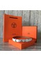 Hermes original epsom leather Kelly belt H069854 white silver plated metal  Replica
