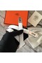 Hermes original epsom leather Kelly belt H069854 white silver plated metal  Replica