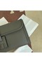 Hermes Original Espom Leather Clutch 37088 dark gray  Replica