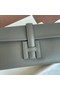 Hermes Original Espom Leather Clutch 37088 dark gray  Replica
