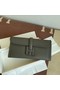 Hermes Original Espom Leather Clutch 37088 dark gray  Replica