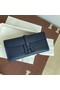 Hermes Original Espom Leather Clutch 37088 Sapphire blue  Replica