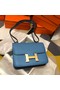 Hermes Original Espom Leather Constance Bag 5333 blue  Replica