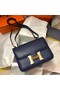 Hermes Original Espom Leather Constance Bag 5333 Sapphire blue  Replica