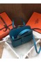 Hermes Original Halzan mini bag H069523 bleu zanzibar  Replica