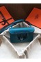 Hermes Original Halzan mini bag H069523 bleu zanzibar  Replica
