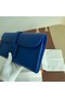 Hermes Original jige swift Leather Clutch 37088 Electro optic blue  Replica