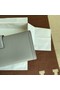 Hermes Original jige swift Leather Clutch 37088 light gray  Replica