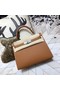 Hermes original Kelly Epsom Leather KL32 brown  Replica