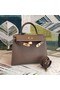 Hermes original Kelly Epsom Leather KL32 dark grey  Replica