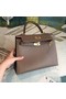 Hermes original Kelly Epsom Leather KL32 dark grey  Replica