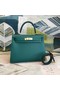 Hermes original Kelly Epsom Leather KL32 green  Replica