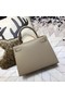 Hermes original Kelly Epsom Leather KL32 grey  Replica