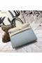 Hermes original Kelly Epsom Leather KL32 light blue  Replica