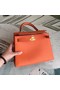 Hermes original Kelly Epsom Leather KL32 orange  Replica