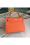Hermes original Kelly Epsom Leather KL32 orange  Replica