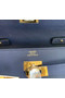 Hermes Original kelly espom leather to go woc Bag H4087 royal blue  Replica
