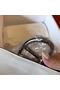 Hermes Original Lizard Leather Cluth Bag 17726 Offwhite  Replica