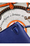 Hermes original mini Kelly chevre mysore K19CM blue&silver Metal  Replica