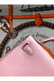 Hermes original mini Kelly chevre mysore K19CM pink&Gold Metal  Replica